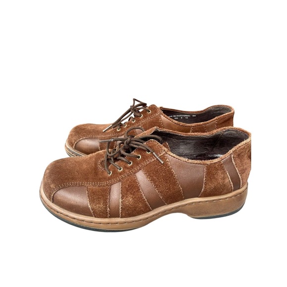 Dansko Women's Suede Leather Brown‎ Oxford Chukka Y2K Shoes- Size 38 - Picture 1 of 4
